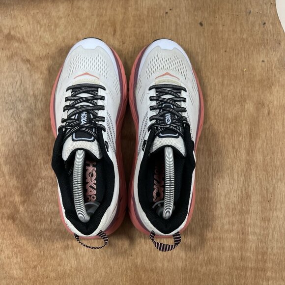 Hoka One One Clifton 6 Women Size 7.5 Running Shoes Pink Sneakers - Picture 5 of 9